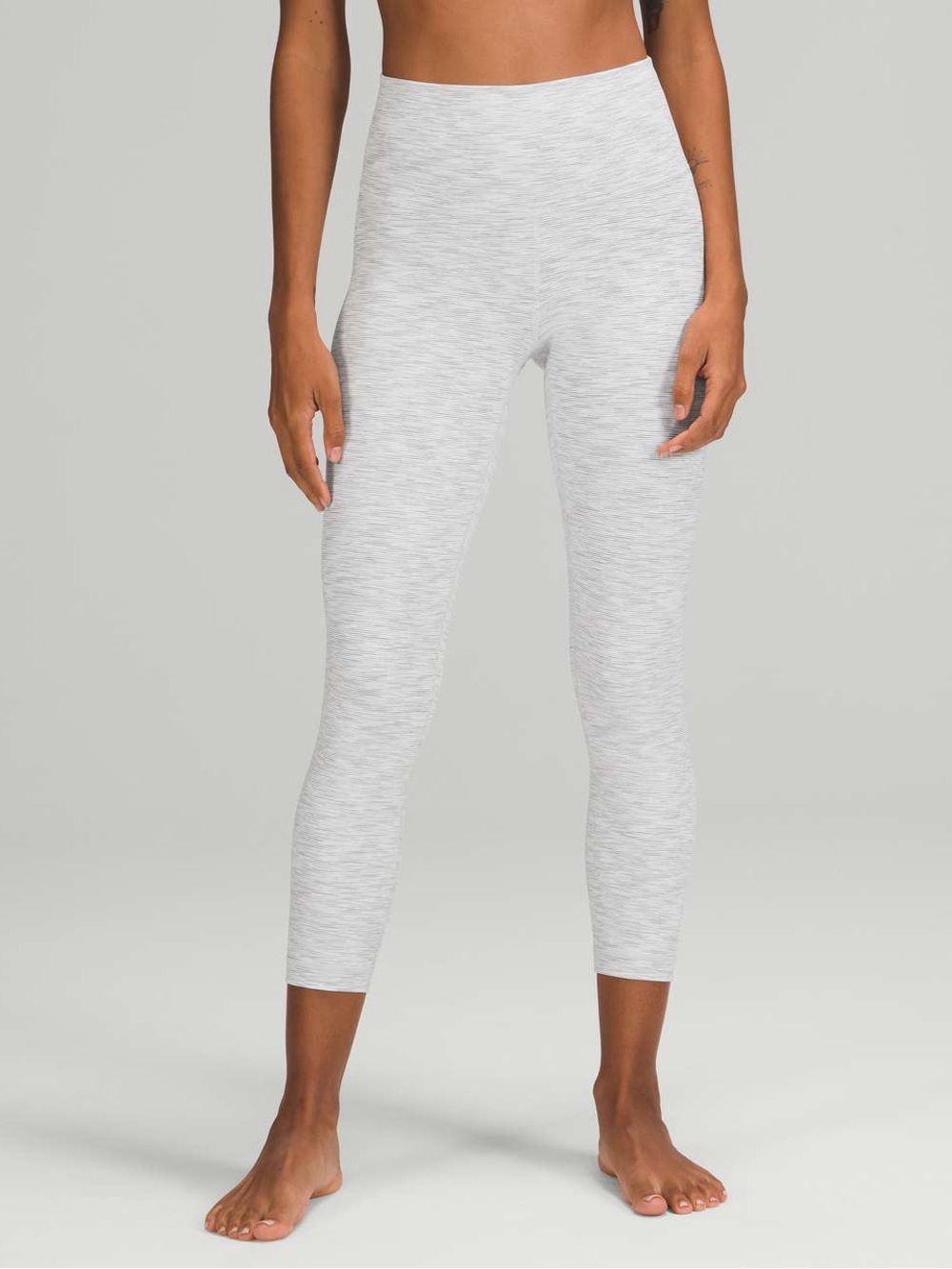 lululemon athletica Heathered Light Gray Wunder Under High-Waist Leggings